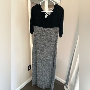 Large gray and black dress